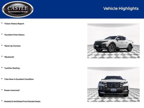 Ice White 2022 Hyundai SANTA CRUZ Limited