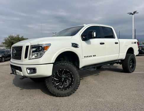 Pearl White 2019 Nissan Titan XD PRO-4X