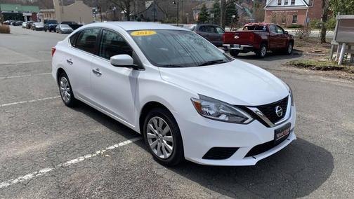 White 2017 Nissan Sentra SV
