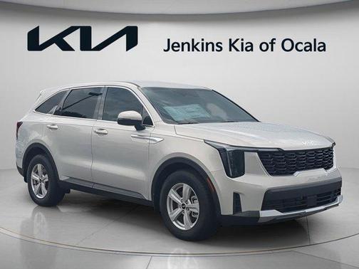 Ivory Silver 2026 Kia Sorento LX