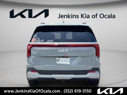 Ceramic Silver 2026 Kia Carnival Hybrid EX