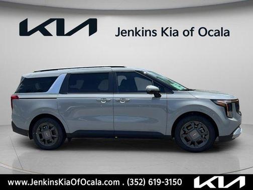 Ceramic Silver 2026 Kia Carnival Hybrid EX