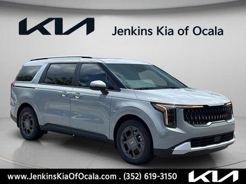 Ceramic Silver 2026 Kia Carnival Hybrid EX