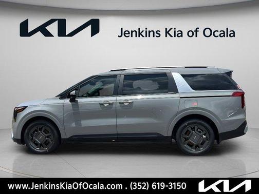 Ceramic Silver 2026 Kia Carnival Hybrid EX