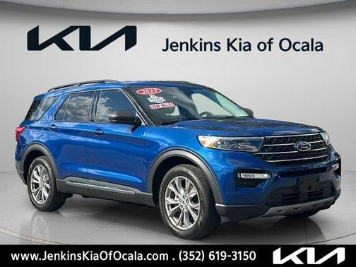 Blue Metallic 2023 Ford Explorer XLT