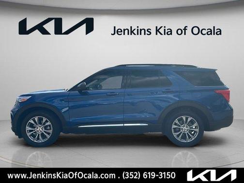Blue Metallic 2023 Ford Explorer XLT