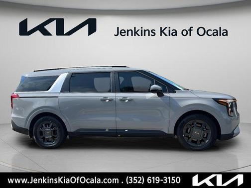 Ceramic Silver 2026 Kia Carnival Hybrid EX
