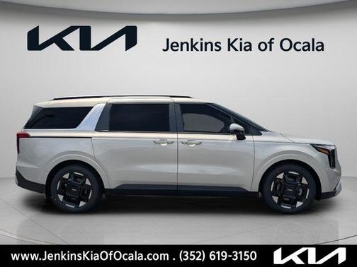 Ivory Silver 2026 Kia Carnival EX