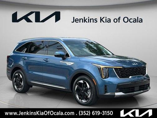 Mineral Blue 2025 Kia Sorento Hybrid EX