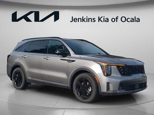 Steel Gray 2026 Kia Sorento Hybrid X-LINE SX PRESTIGE