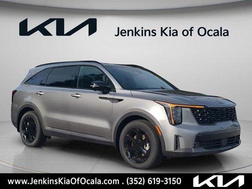 Steel Gray 2026 Kia Sorento Hybrid X-LINE SX PRESTIGE