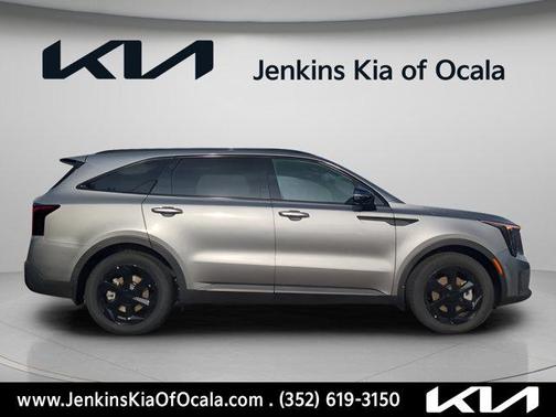 Steel Gray 2026 Kia Sorento Hybrid X-LINE SX PRESTIGE