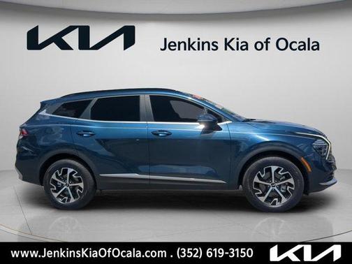 Blue 2024 Kia Sportage Hybrid EX