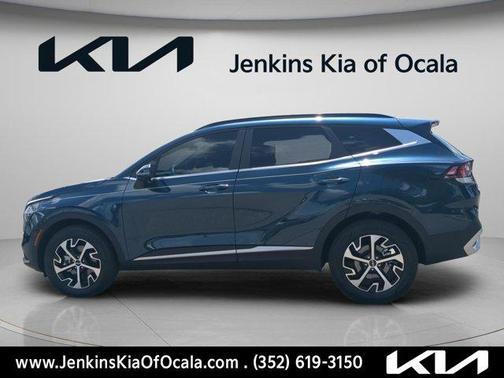 Blue 2024 Kia Sportage Hybrid EX