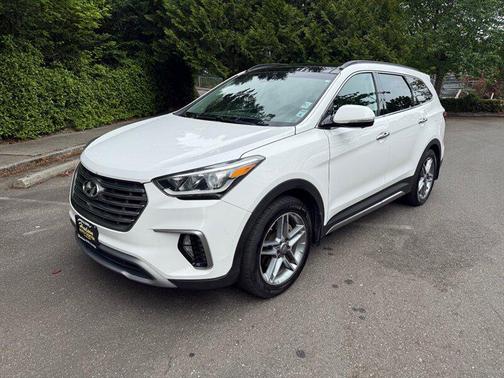 Monaco White 2017 Hyundai SANTA FE Limited Ultimate