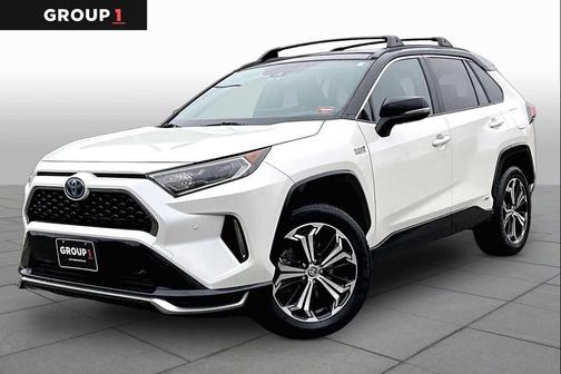 Blizzard Pearl w/Midnight Black Roof 2021 Toyota RAV4 Prime XSE