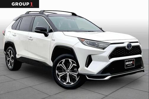 Blizzard Pearl w/Midnight Black Roof 2021 Toyota RAV4 Prime XSE