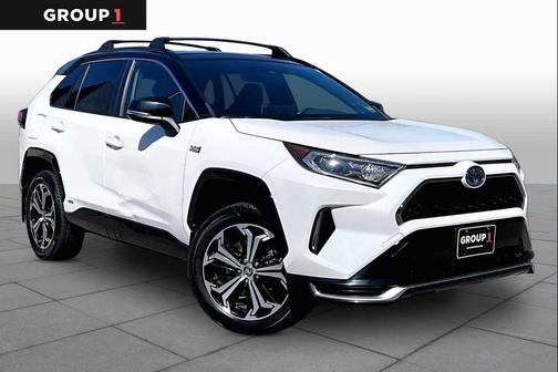Blizzard Pearl w/Midnight Black Roof 2021 Toyota RAV4 Prime XSE