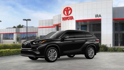 Midnight Black Metallic 2026 Toyota Highlander Platinum