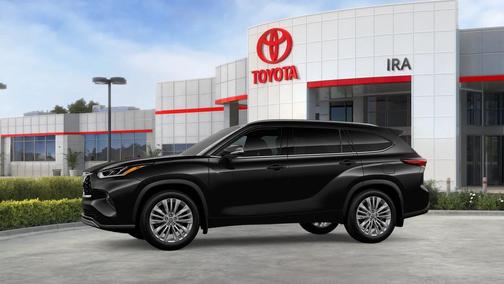 Midnight Black Metallic 2026 Toyota Highlander Platinum