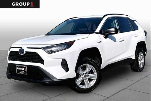 Super White 2020 Toyota RAV4 Hybrid LE