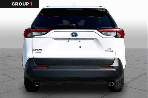 Super White 2020 Toyota RAV4 Hybrid LE