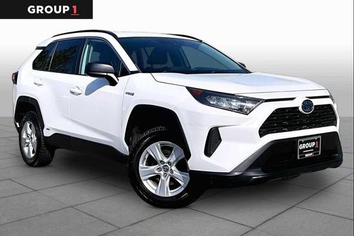 Super White 2020 Toyota RAV4 Hybrid LE