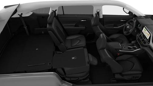 Midnight Black Metallic 2026 Toyota Highlander Hybrid XLE