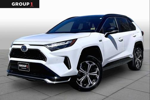 Wind Chill Pearl/Midnight Black Metallic 2023 Toyota RAV4 Prime XSE