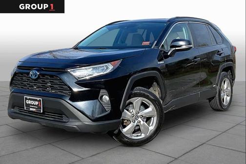Midnight Black Metallic 2021 Toyota RAV4 Hybrid XLE Premium