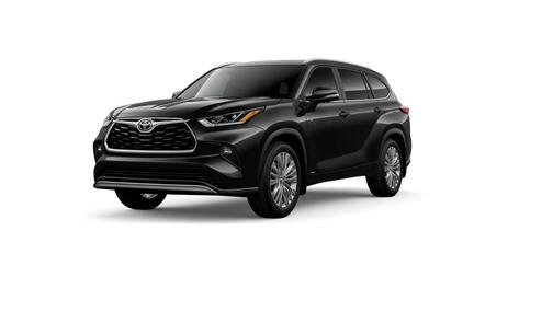 Midnight Black Metallic 2026 Toyota Highlander Hybrid Platinum