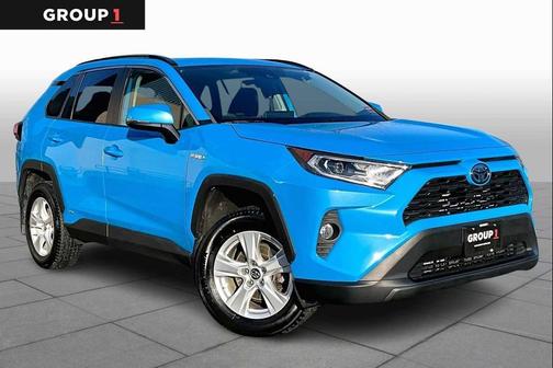 Blue Flame 2020 Toyota RAV4 Hybrid XLE