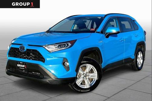 Blue Flame 2020 Toyota RAV4 Hybrid XLE