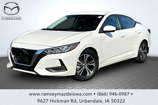 Aspen White TriCoat Pearl 2022 Nissan Sentra SV