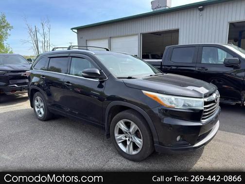 Midnight Black Metallic 2016 Toyota Highlander Limited Platinum