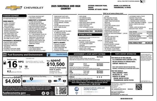 2025 Chevrolet Suburban 4WD High Country