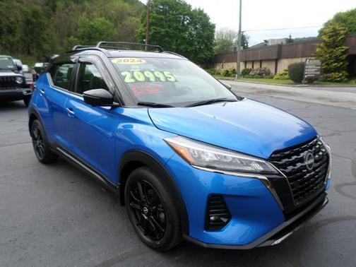 Blue 2024 Nissan Kicks SR