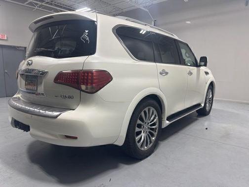 White 2015 INFINITI QX80 Base