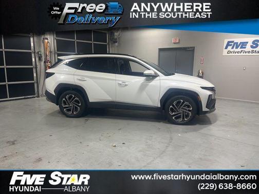 White Pearl 2026 Hyundai TUCSON Hybrid Limited