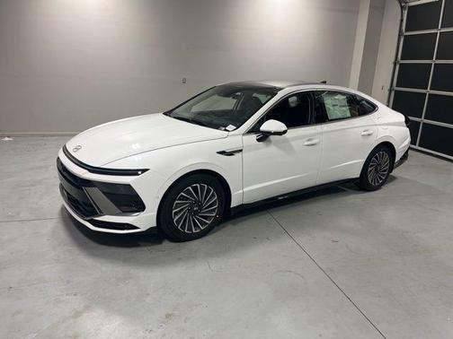 White 2026 Hyundai SONATA Hybrid Limited