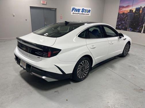White 2026 Hyundai SONATA Hybrid Limited