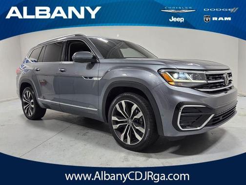 Platinum Gray Metallic 2022 Volkswagen Atlas 3.6L SEL Premium R-Line