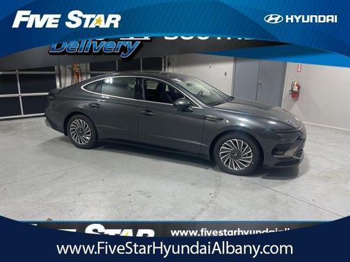 Gray 2025 Hyundai SONATA Hybrid Limited