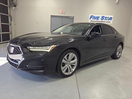 Majestic Black Pearl 2021 Acura TLX Technology