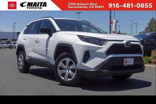 Super White 2021 Toyota RAV4 LE