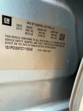 2012 Chevrolet Cruze LS