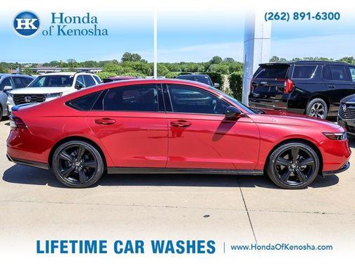 Red 2024 Honda Accord Hybrid Sport-L