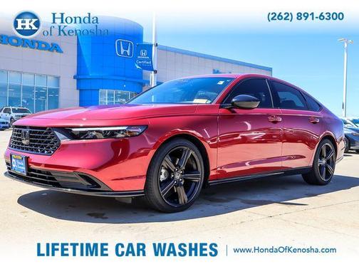 Red 2024 Honda Accord Hybrid Sport-L