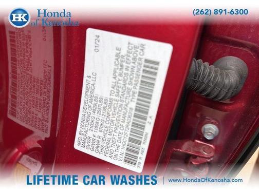 Red 2024 Honda Accord Hybrid Sport-L