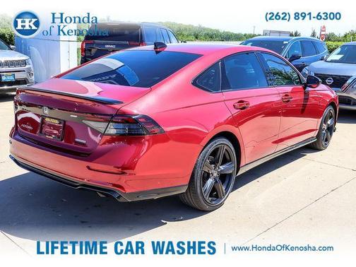 Red 2024 Honda Accord Hybrid Sport-L